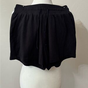 LOFT Black Elastic Waist Drawstring soft jersey style Shorts